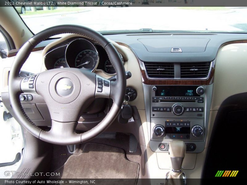 White Diamond Tricoat / Cocoa/Cashmere 2012 Chevrolet Malibu LTZ