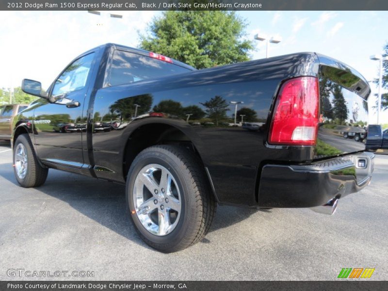 Black / Dark Slate Gray/Medium Graystone 2012 Dodge Ram 1500 Express Regular Cab