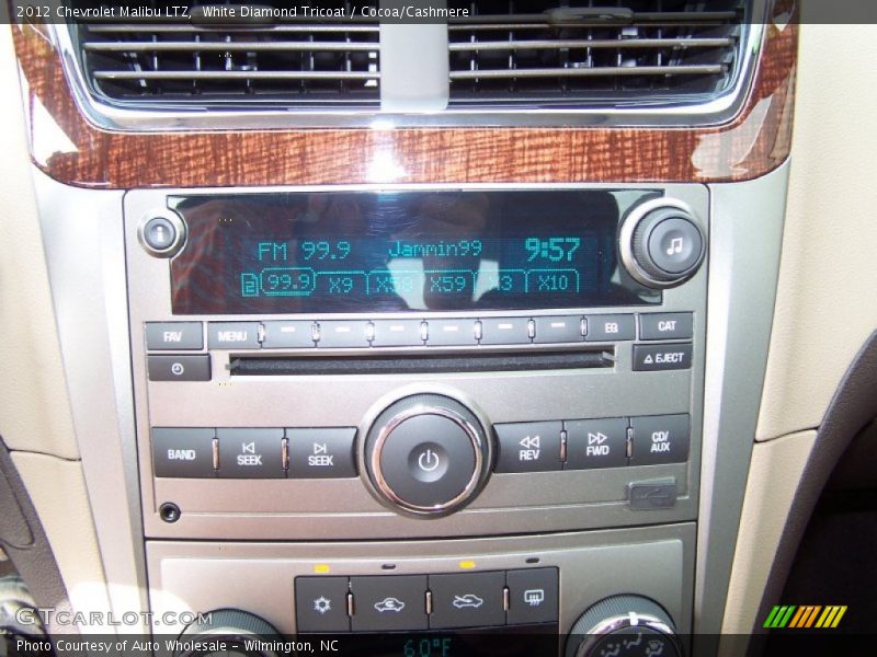 White Diamond Tricoat / Cocoa/Cashmere 2012 Chevrolet Malibu LTZ