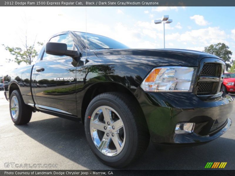 Black / Dark Slate Gray/Medium Graystone 2012 Dodge Ram 1500 Express Regular Cab