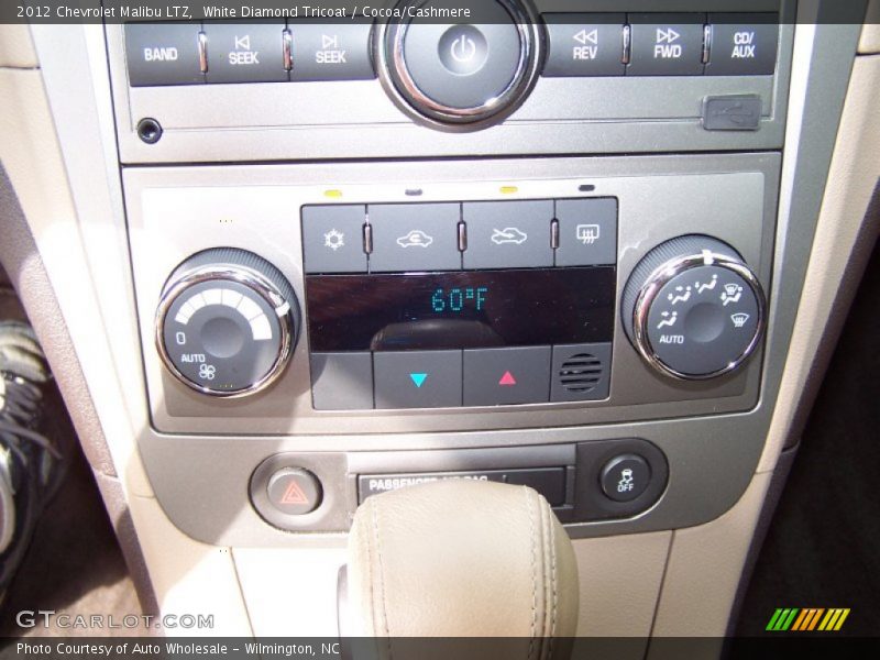 White Diamond Tricoat / Cocoa/Cashmere 2012 Chevrolet Malibu LTZ