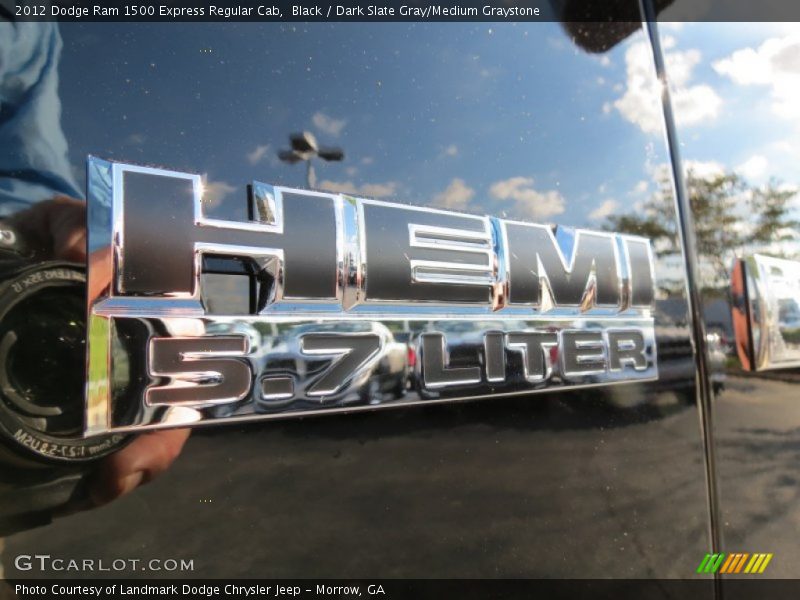 Black / Dark Slate Gray/Medium Graystone 2012 Dodge Ram 1500 Express Regular Cab