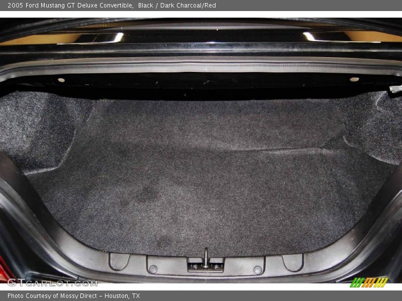 Black / Dark Charcoal/Red 2005 Ford Mustang GT Deluxe Convertible