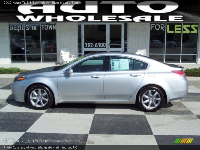 Silver Moon / Taupe 2012 Acura TL 3.5 Technology