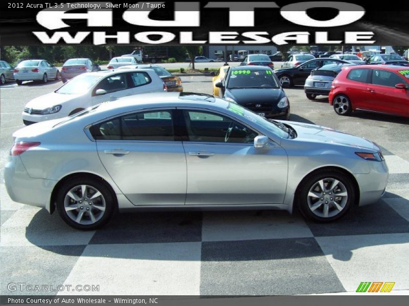 Silver Moon / Taupe 2012 Acura TL 3.5 Technology