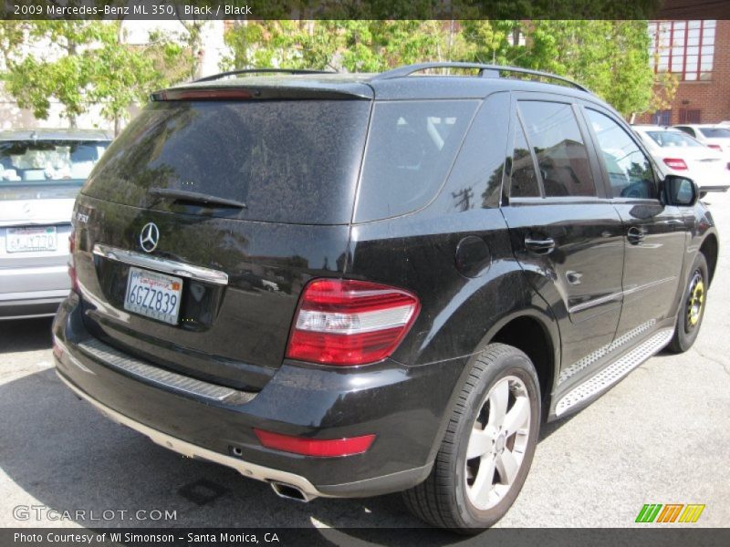 Black / Black 2009 Mercedes-Benz ML 350