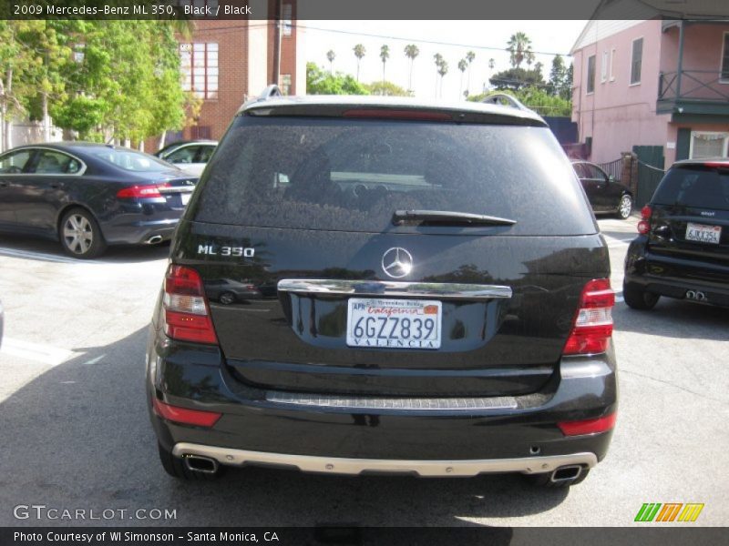 Black / Black 2009 Mercedes-Benz ML 350