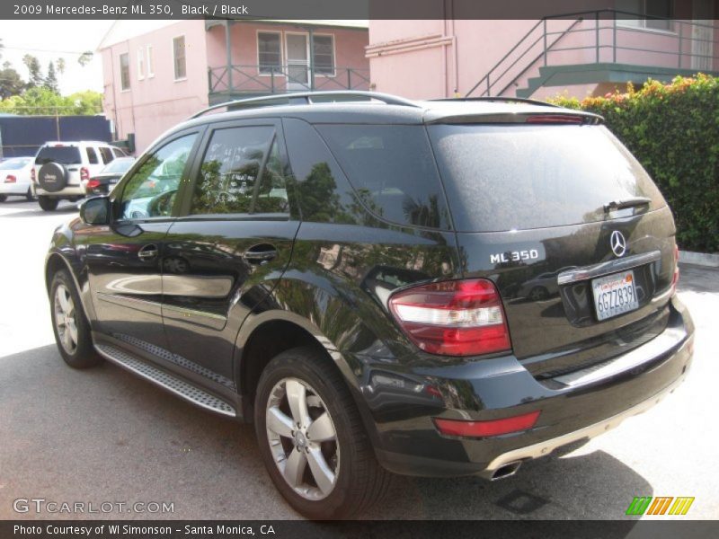 Black / Black 2009 Mercedes-Benz ML 350