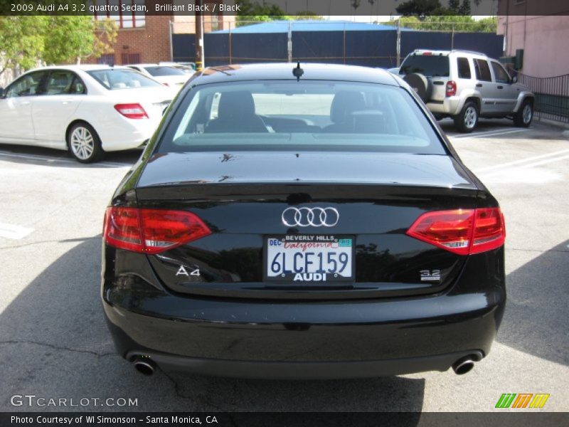 Brilliant Black / Black 2009 Audi A4 3.2 quattro Sedan