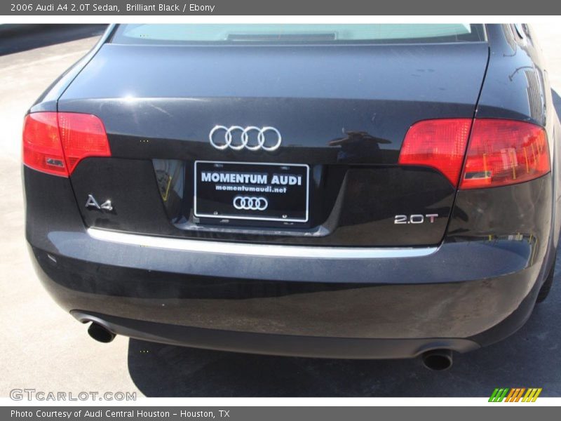 Brilliant Black / Ebony 2006 Audi A4 2.0T Sedan