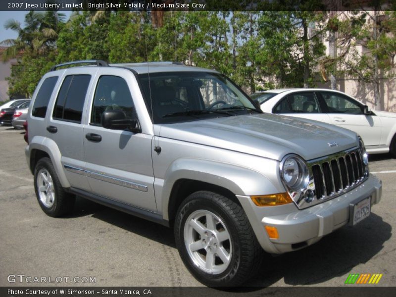 Bright Silver Metallic / Medium Slate Gray 2007 Jeep Liberty Limited