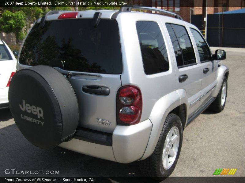 Bright Silver Metallic / Medium Slate Gray 2007 Jeep Liberty Limited