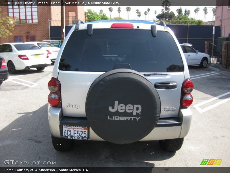 Bright Silver Metallic / Medium Slate Gray 2007 Jeep Liberty Limited