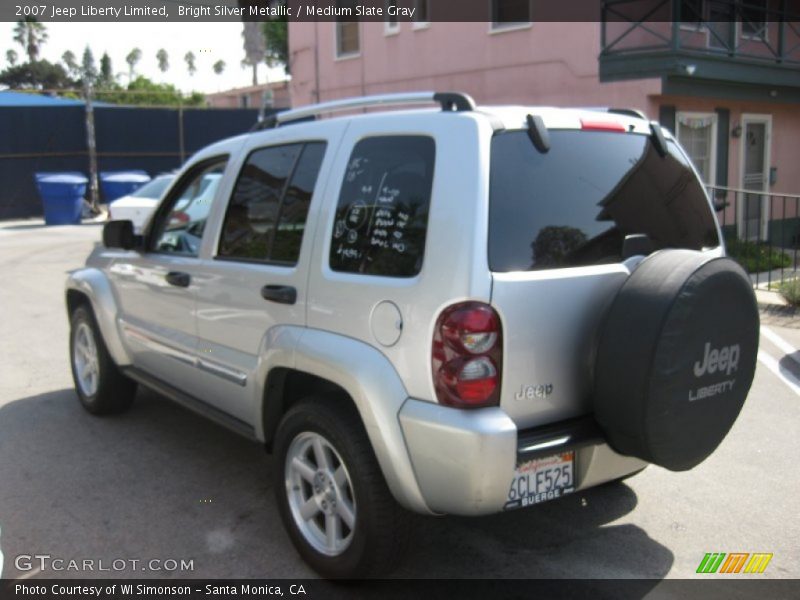 Bright Silver Metallic / Medium Slate Gray 2007 Jeep Liberty Limited