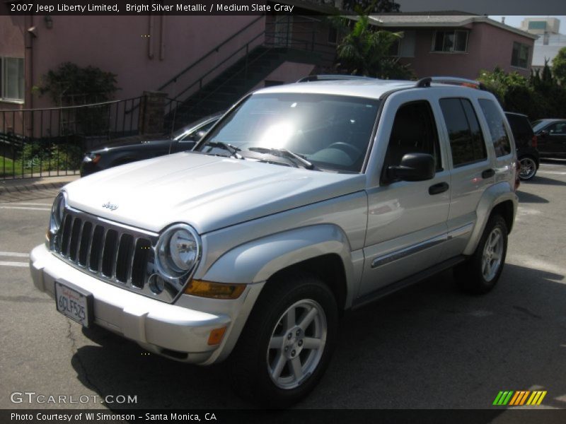 Bright Silver Metallic / Medium Slate Gray 2007 Jeep Liberty Limited