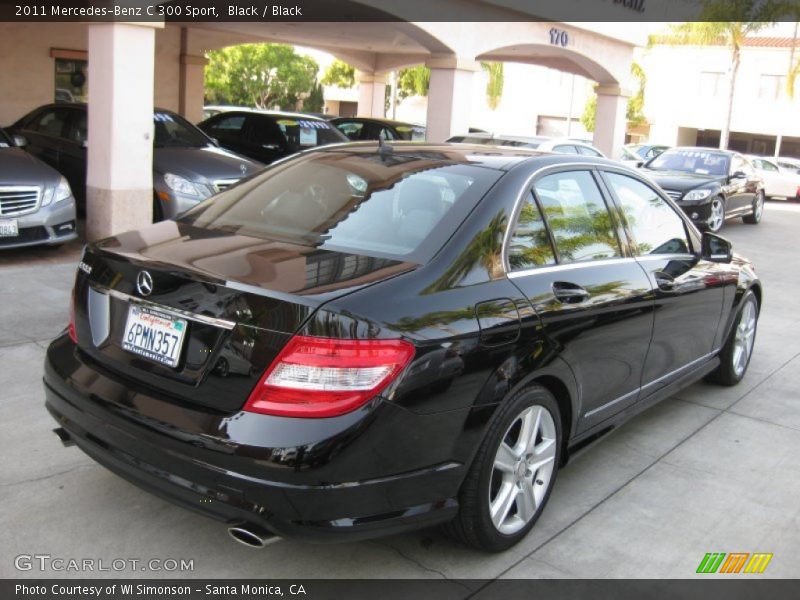Black / Black 2011 Mercedes-Benz C 300 Sport