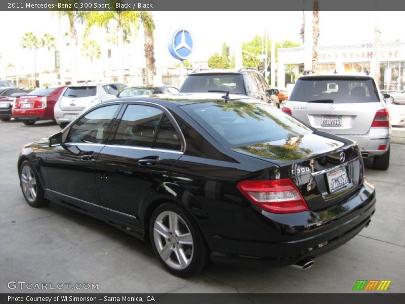 Black / Black 2011 Mercedes-Benz C 300 Sport