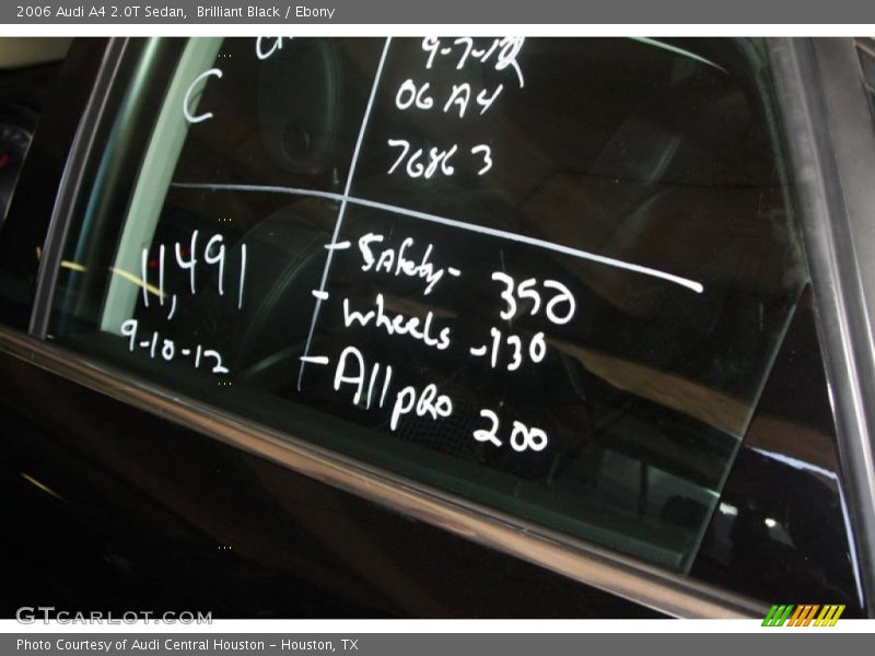 Brilliant Black / Ebony 2006 Audi A4 2.0T Sedan