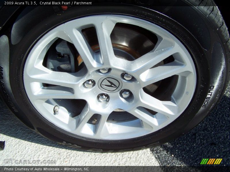 Crystal Black Pearl / Parchment 2009 Acura TL 3.5