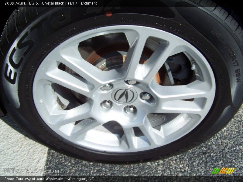 Crystal Black Pearl / Parchment 2009 Acura TL 3.5