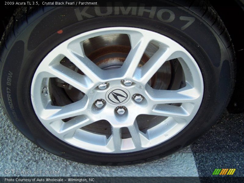 Crystal Black Pearl / Parchment 2009 Acura TL 3.5
