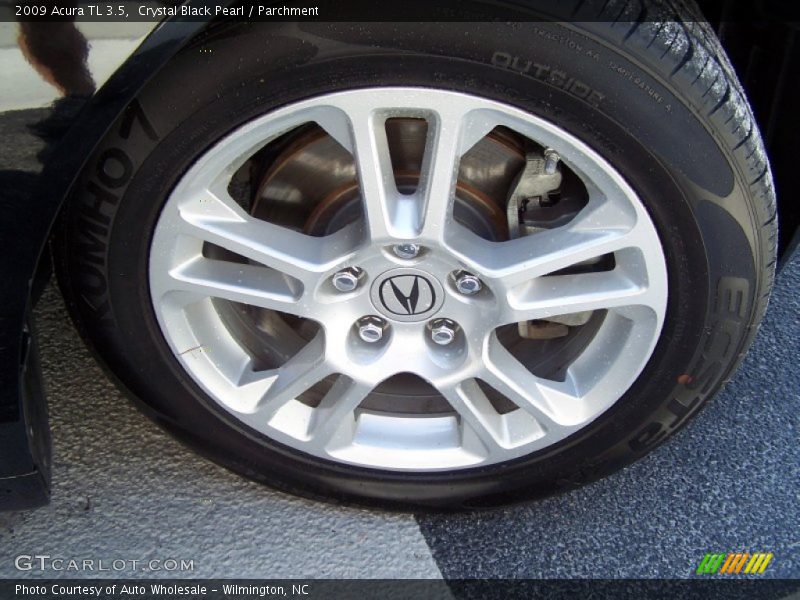 Crystal Black Pearl / Parchment 2009 Acura TL 3.5