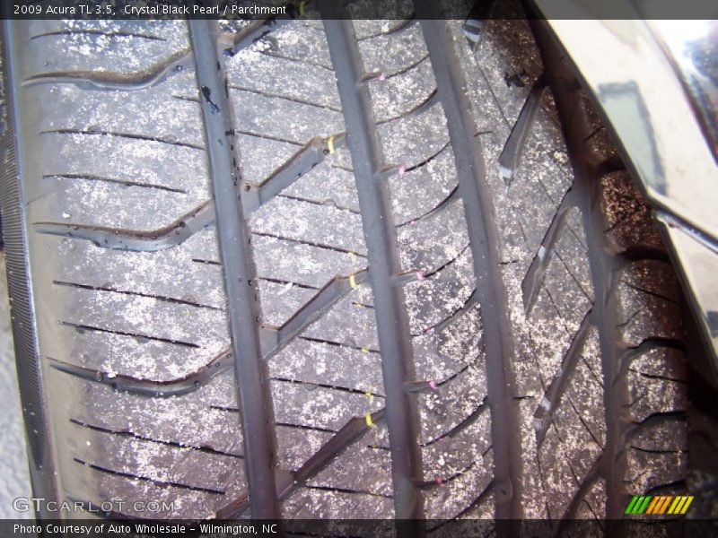 Crystal Black Pearl / Parchment 2009 Acura TL 3.5