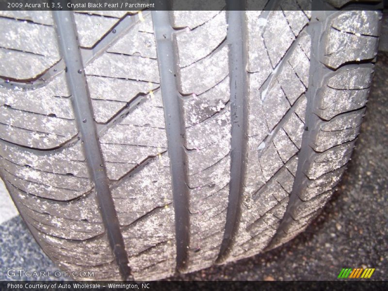 Crystal Black Pearl / Parchment 2009 Acura TL 3.5