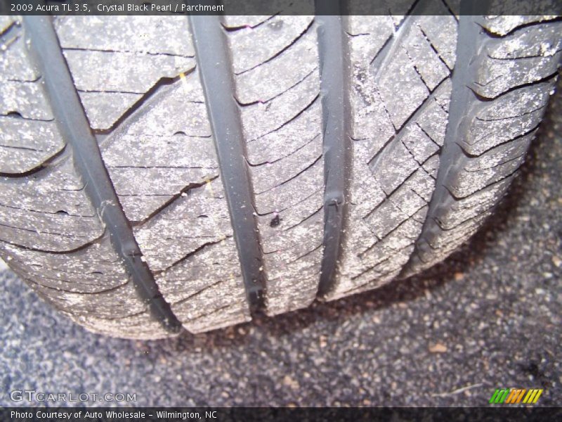 Crystal Black Pearl / Parchment 2009 Acura TL 3.5