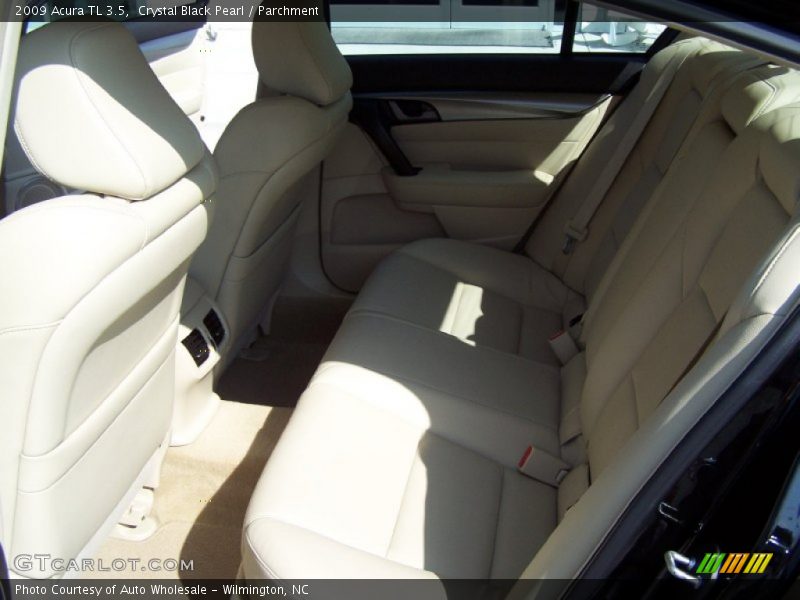 Crystal Black Pearl / Parchment 2009 Acura TL 3.5