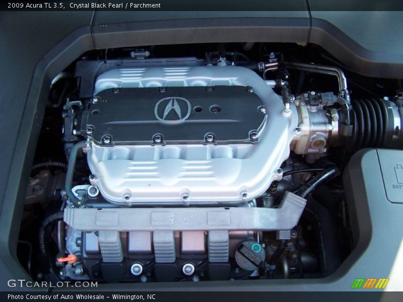 Crystal Black Pearl / Parchment 2009 Acura TL 3.5