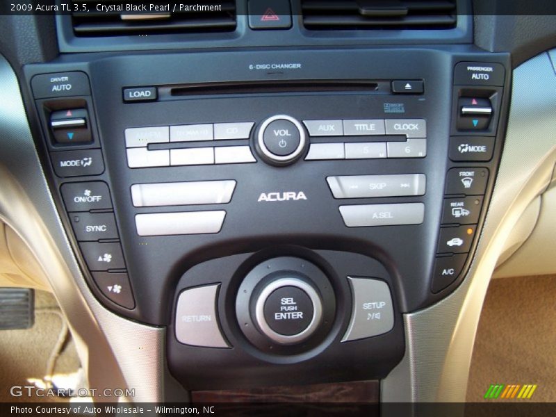Crystal Black Pearl / Parchment 2009 Acura TL 3.5
