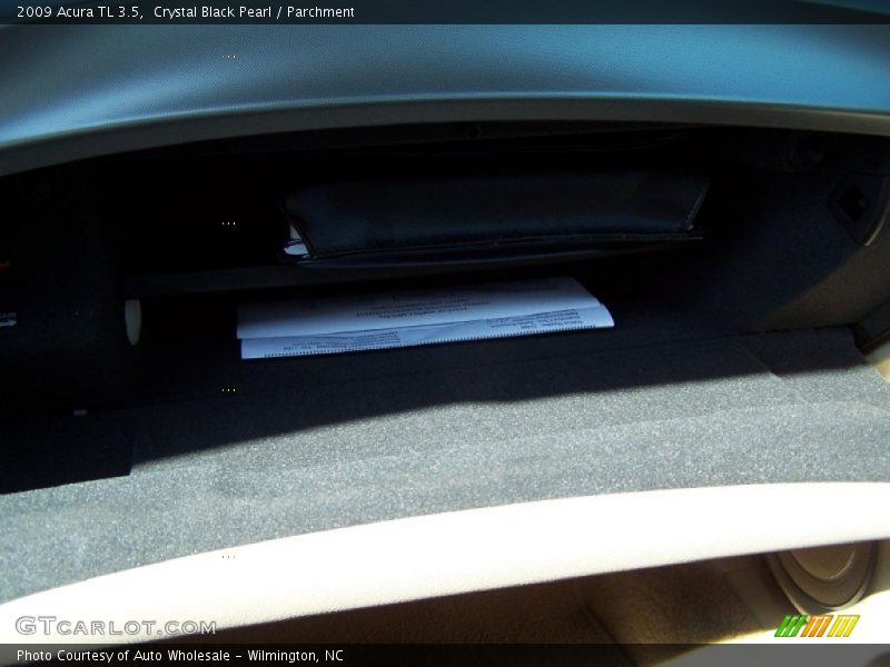 Crystal Black Pearl / Parchment 2009 Acura TL 3.5