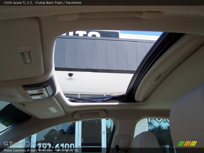 Crystal Black Pearl / Parchment 2009 Acura TL 3.5