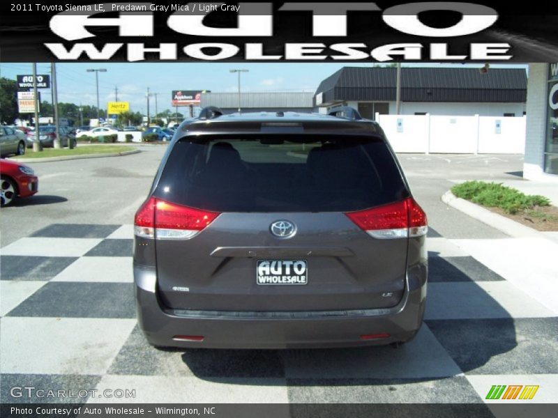 Predawn Gray Mica / Light Gray 2011 Toyota Sienna LE