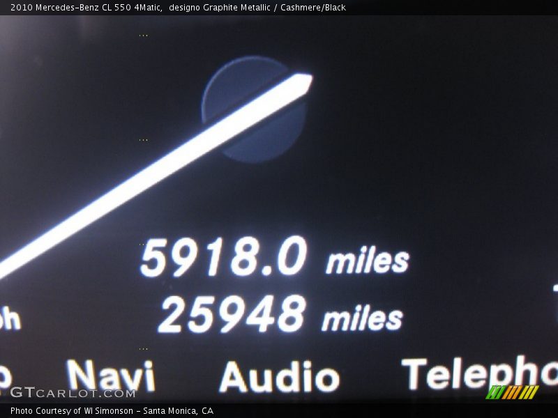 designo Graphite Metallic / Cashmere/Black 2010 Mercedes-Benz CL 550 4Matic