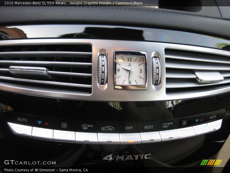 Controls of 2010 CL 550 4Matic