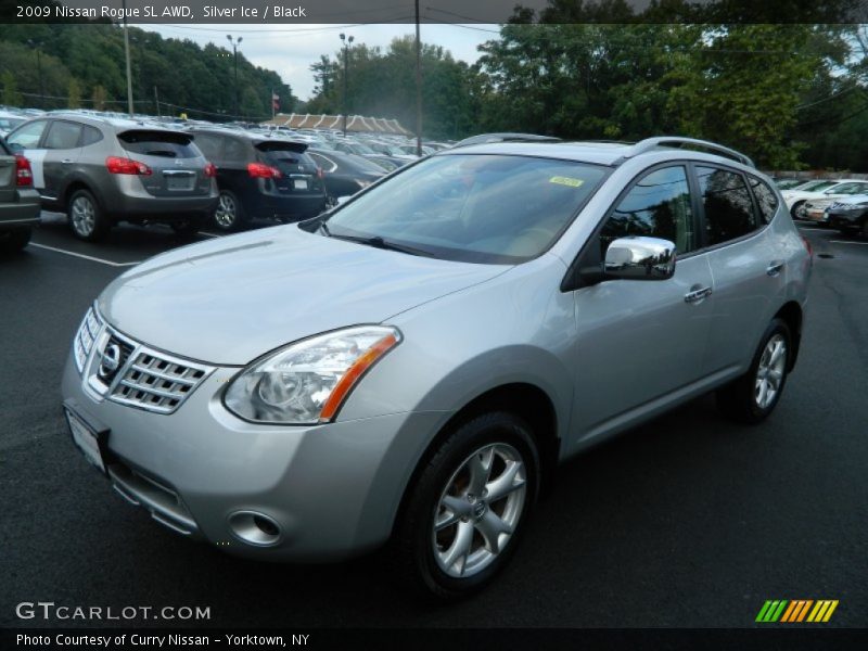 Silver Ice / Black 2009 Nissan Rogue SL AWD