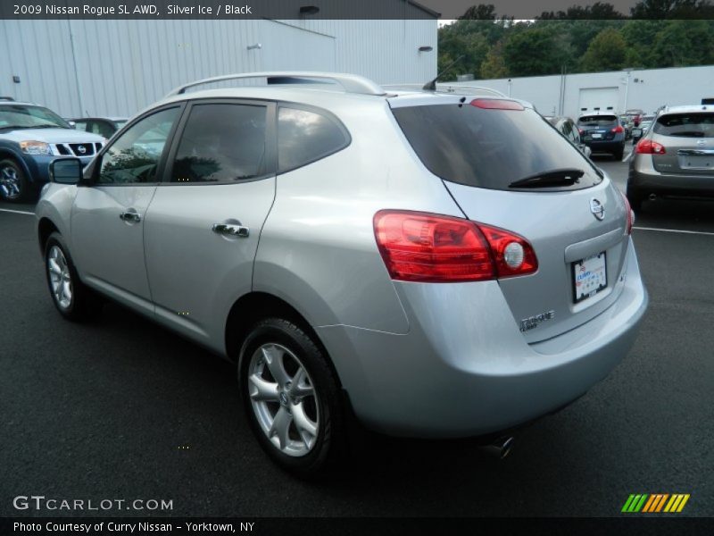 Silver Ice / Black 2009 Nissan Rogue SL AWD