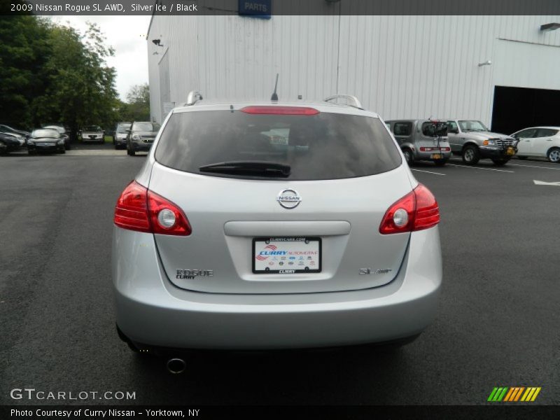 Silver Ice / Black 2009 Nissan Rogue SL AWD