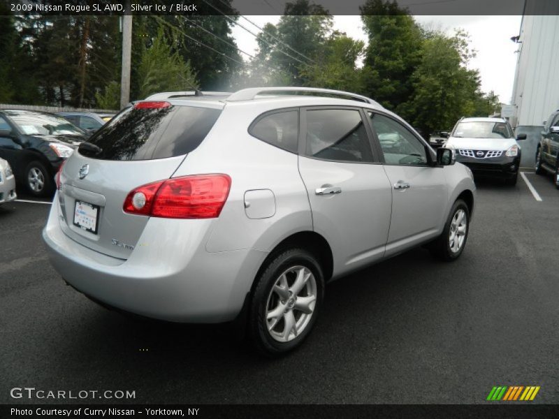 Silver Ice / Black 2009 Nissan Rogue SL AWD