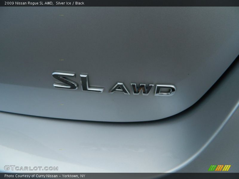 Silver Ice / Black 2009 Nissan Rogue SL AWD