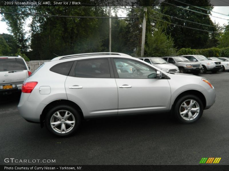 Silver Ice / Black 2009 Nissan Rogue SL AWD