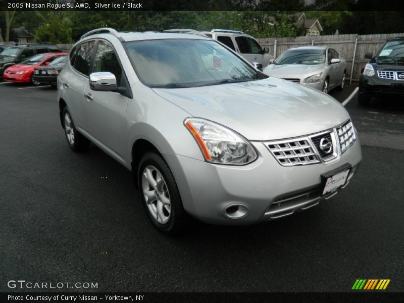 Silver Ice / Black 2009 Nissan Rogue SL AWD
