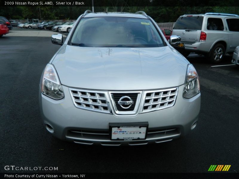 Silver Ice / Black 2009 Nissan Rogue SL AWD