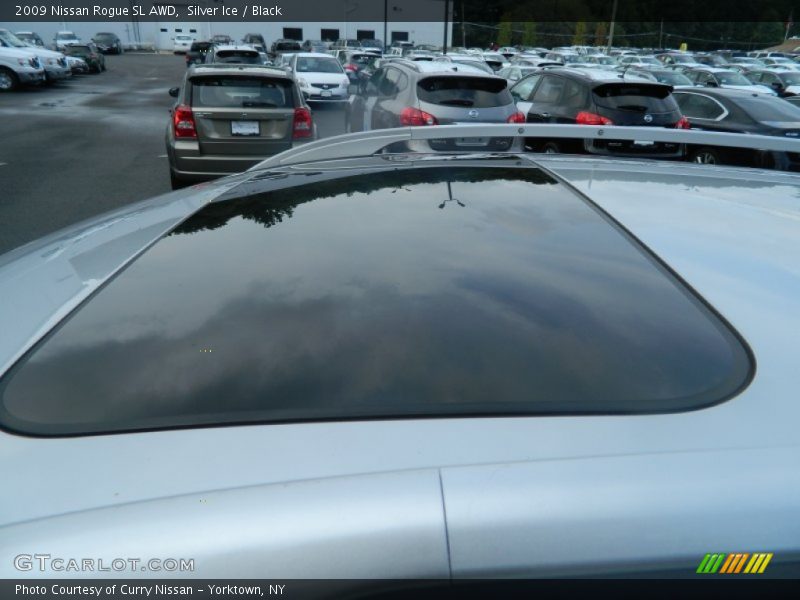 Silver Ice / Black 2009 Nissan Rogue SL AWD