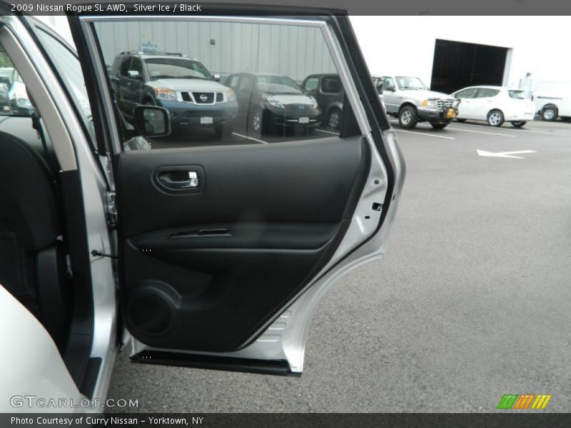 Silver Ice / Black 2009 Nissan Rogue SL AWD