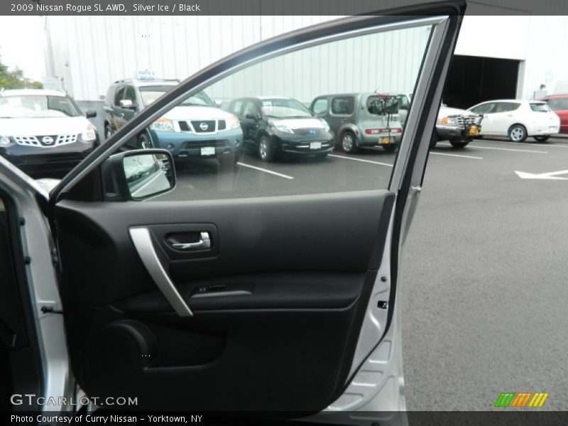 Silver Ice / Black 2009 Nissan Rogue SL AWD