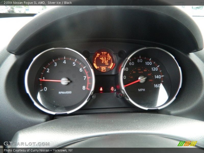 Silver Ice / Black 2009 Nissan Rogue SL AWD