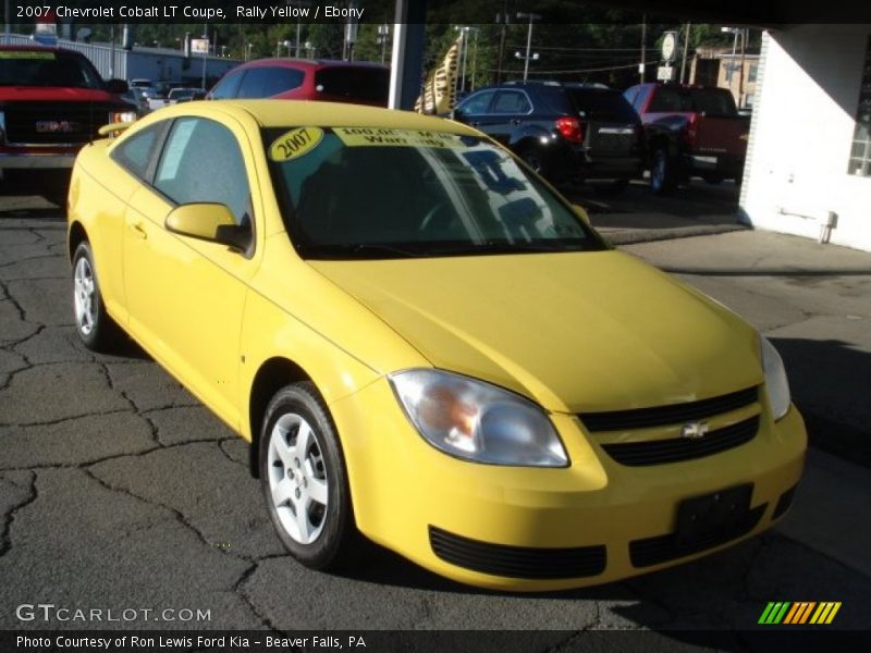 Rally Yellow / Ebony 2007 Chevrolet Cobalt LT Coupe